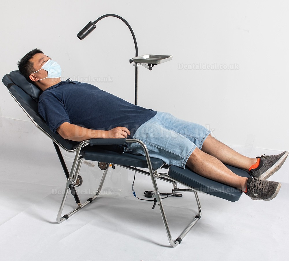 Greeloy GU-P101 Updated Adjustable Portable Dental Folding Chair with Portable Exam Light GU-P102